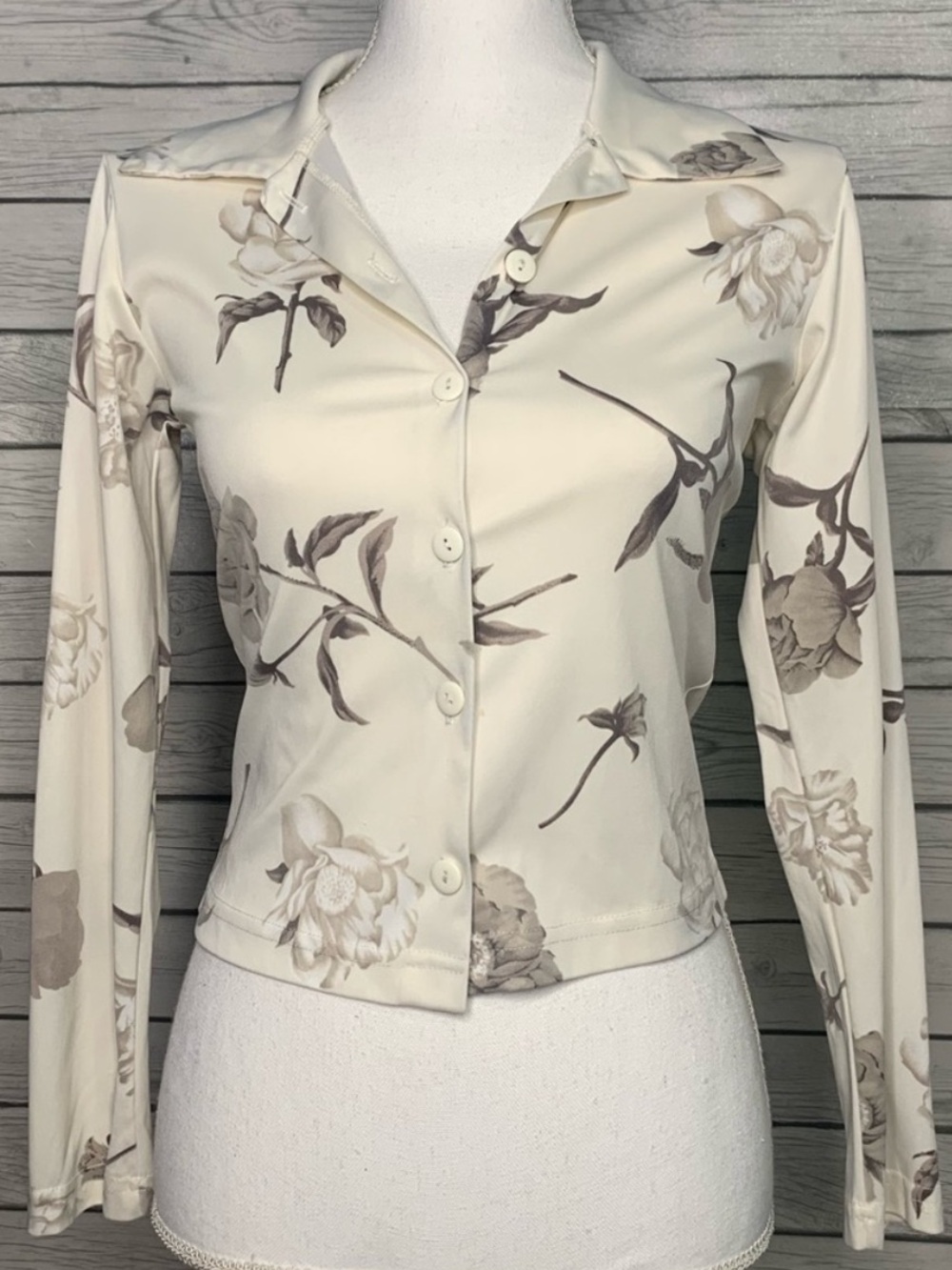 Vintage 90’s Up Front Women’s Button Down Top Blouse